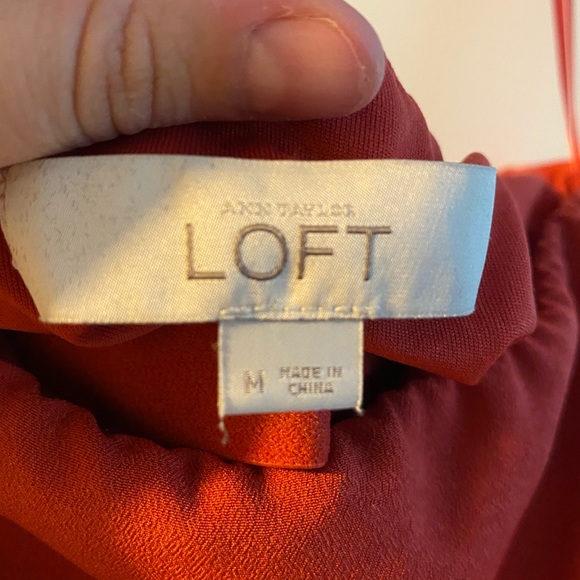 Orange and navy strapless maxi dress - Picture 3 of 3